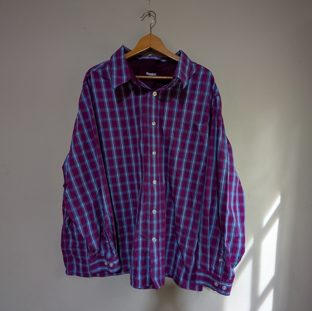 KingSize Mens Button Down Casual Shirt